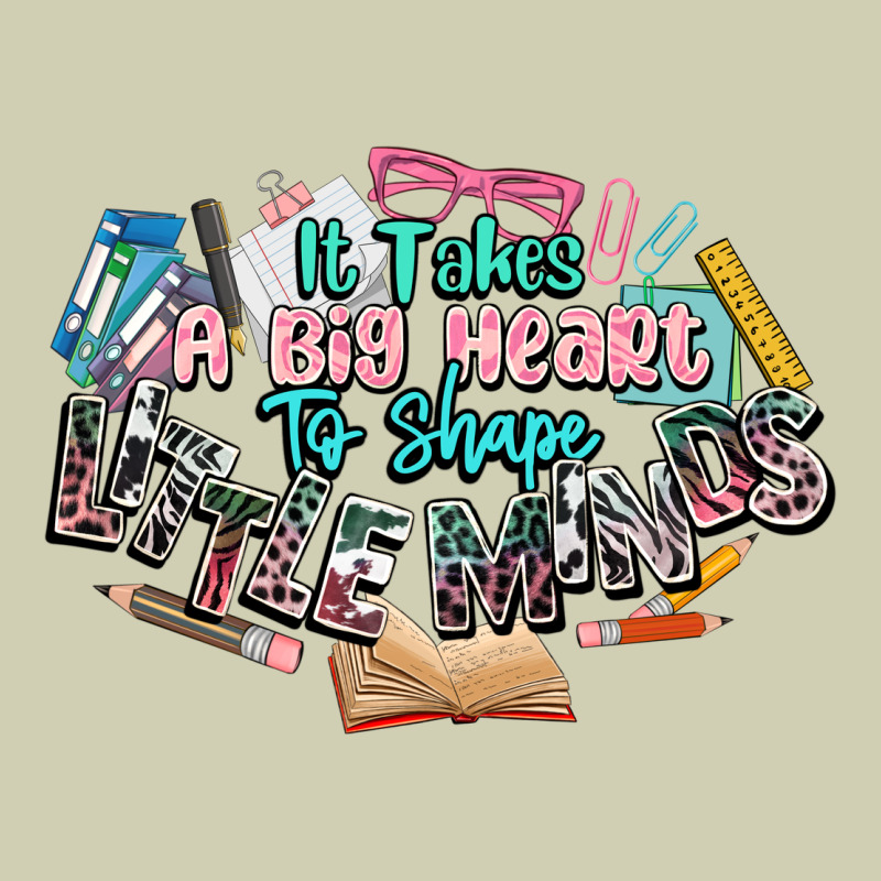 It Takes A Big Heart To Shape Little Mind Teacher Heavy Core Tee by NancyCooperArtShop | Teevron