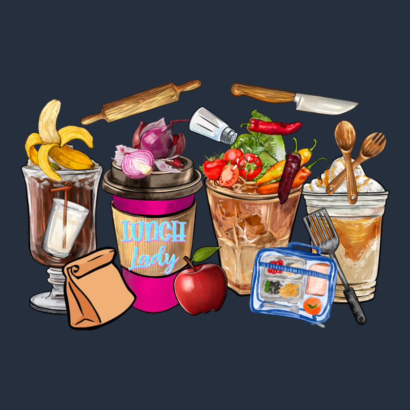 Lunch Lady Coffee Cups Zipper Hoodie by FaDigitalArtStudio | Teevron