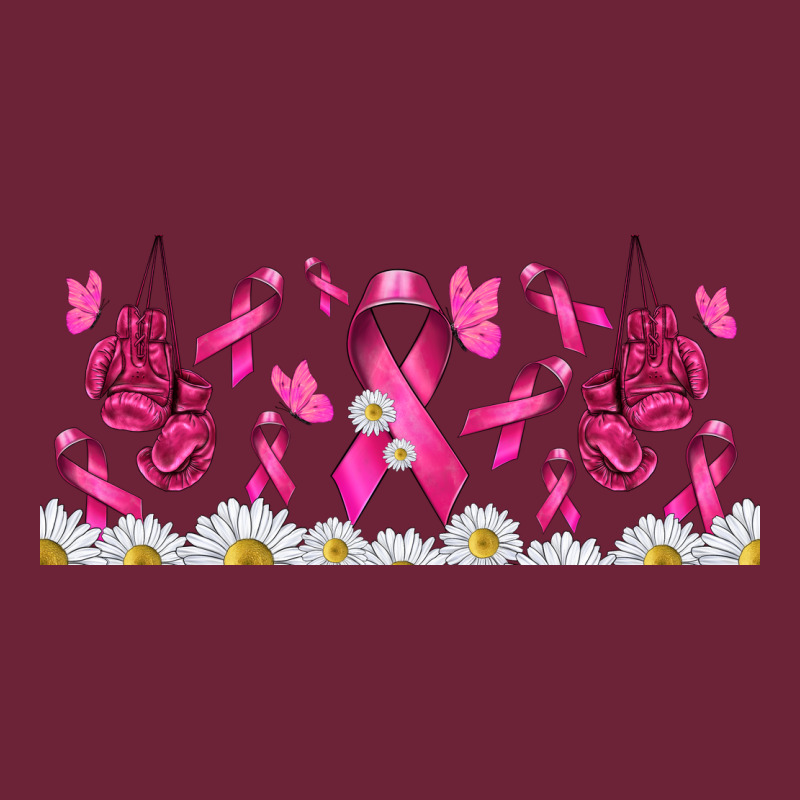 Cancer Ribbon With Daisy Long Sleeve Tee by TumblerDesignByShophia | Teevron