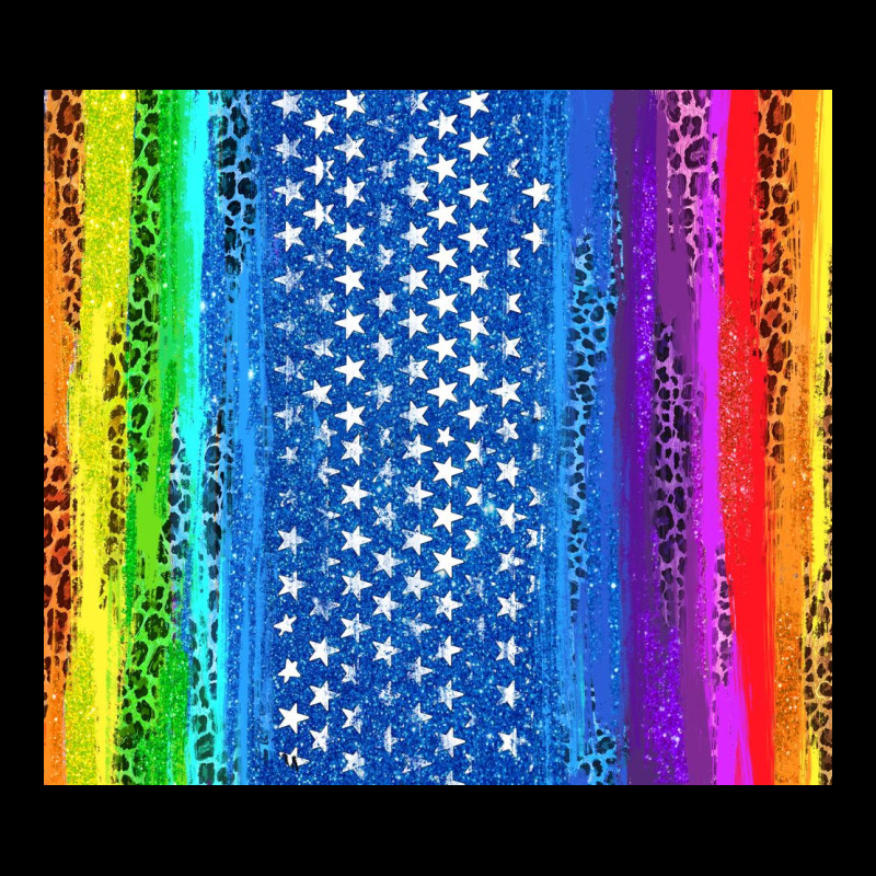 Lgbtq+ Pride American Flag Tumbler Ladies Tee by BundleAndBundleShop | Teevron