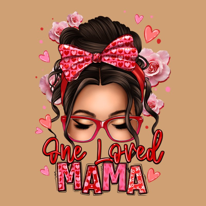 One Loved Mama Messy Bun Vintage Tee by texasbilliewilder | Teevron