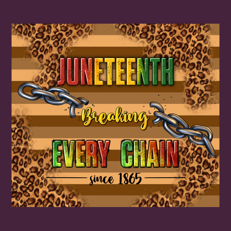 Juneteenth Breaking Every Chain Since 1865 Long Sleeve Tee by TumblerDesignByShophia | Teevron