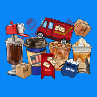 Postal Worker Coffee Cups Zipper Hoodie | Teevron