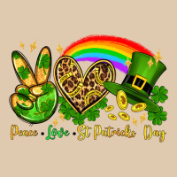 Peace Love St. Patrick's Day Heavyweight Sweatshirt | Teevron