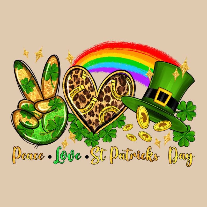Peace Love St. Patrick's Day Heavyweight Sweatshirt by OliviaCreatesArt | Teevron