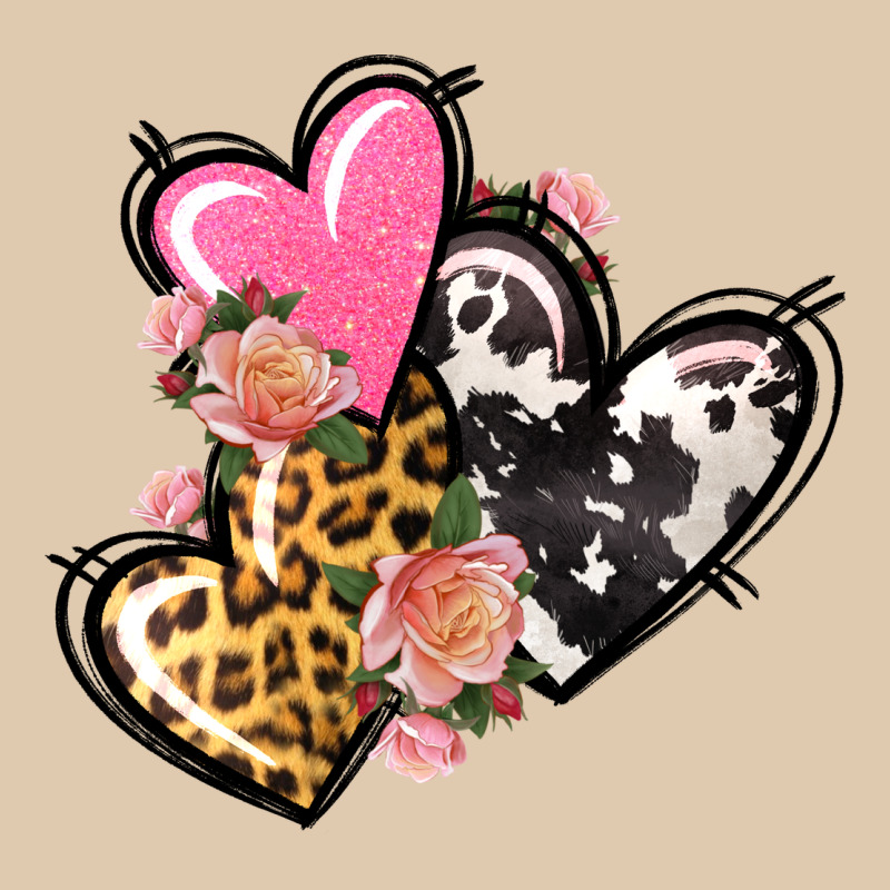Pink Glitter Leopard Cowhide Hearts Valentine's Heavyweight Sweatshirt by FaDigitalArtStudio | Teevron