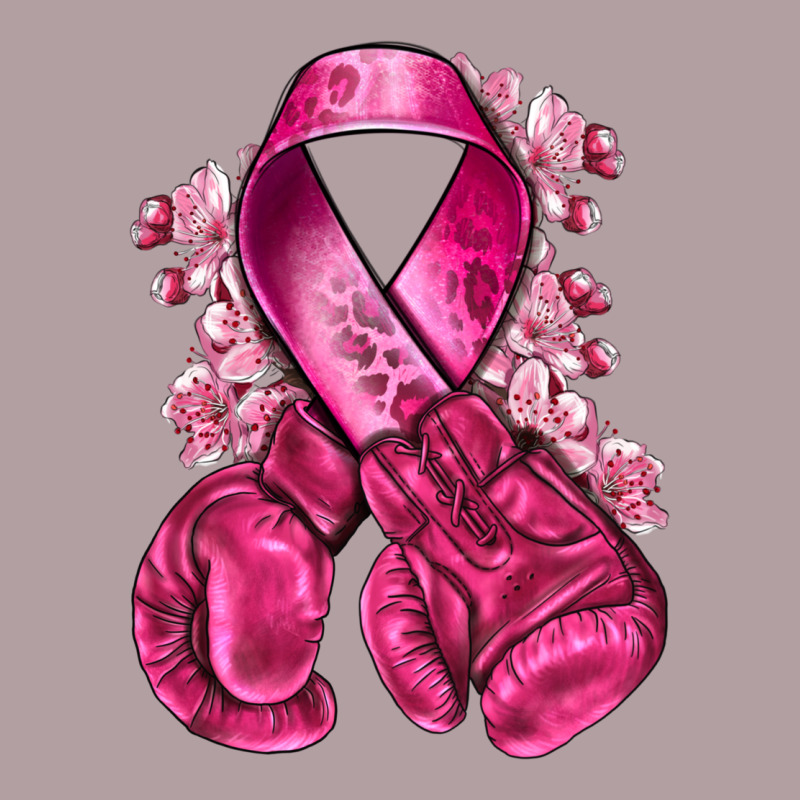 Breast Cancer With Boxing Gloves Vintage Hoodie by NancyCooperArtShop | Teevron