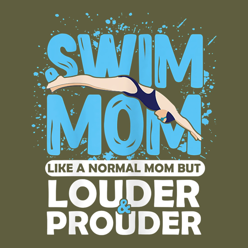 Womens Swimmer Swim Mom Louder Prouder Sports Mother T Shirt T Shirt Vintage Tee by linhVisuals | Teevron