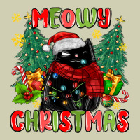 Meowy Christmas Black Cat Heavy Core Tee | Teevron