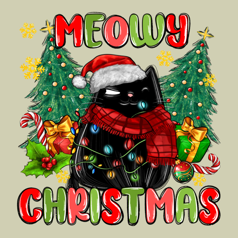 Meowy Christmas Black Cat Heavy Core Tee by MaliasSmallBusiness | Teevron