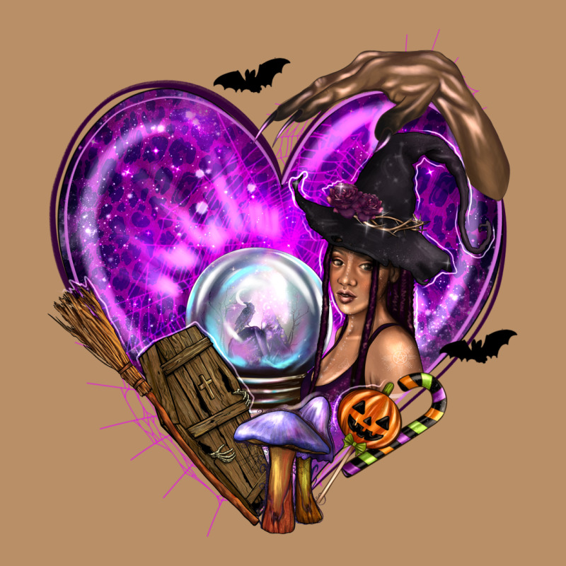 Halloween Heart With Witch Vintage Hoodie by texasbilliewilder | Teevron