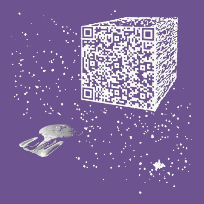 Qr Code Cube We Are The Borg Vintage Tee by linhVisuals | Teevron