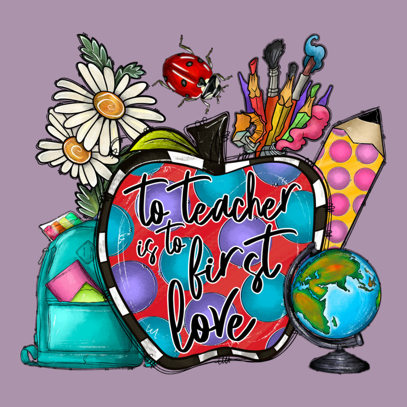 To Teacher Is To First Love Heavyweight Hoodie by CowhideDigitalArt | Teevron