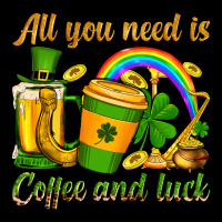 St. Patrick's All You Need Is Coffee And Luck Heavyweight Sweatshirt | Teevron