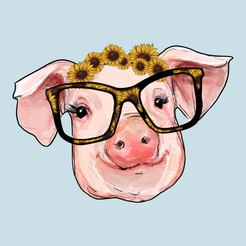 Sunflowers With Pig Ladies Tee by RanaPortraitStore | Teevron