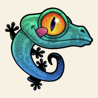 Cute Colorful Cartoon Gecko Vintage Tee | Teevron