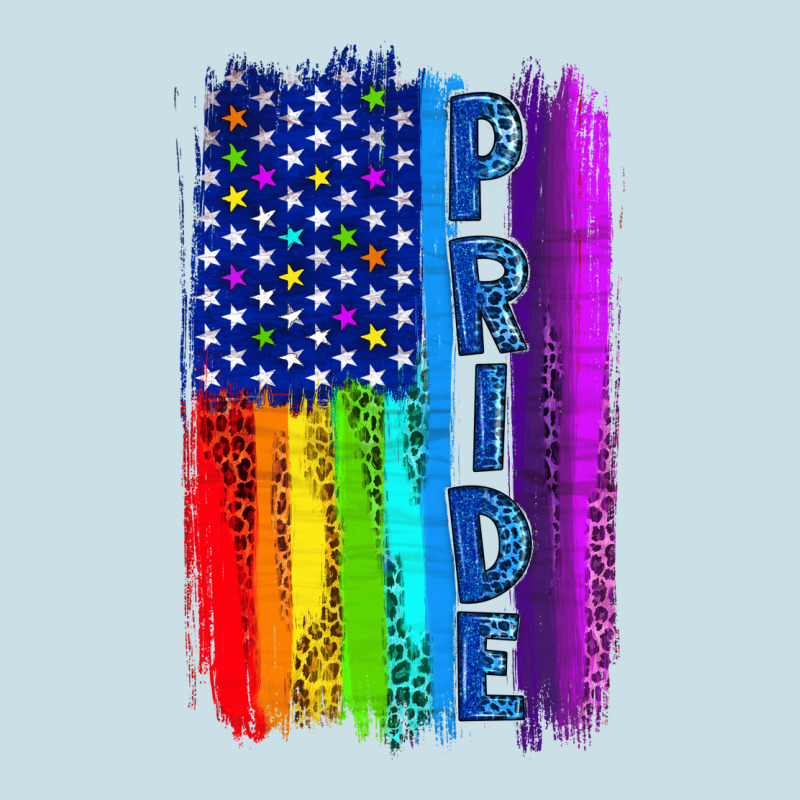 Pride Lgbtq+ American Flag Ladies Tee by BundleAndBundleShop | Teevron