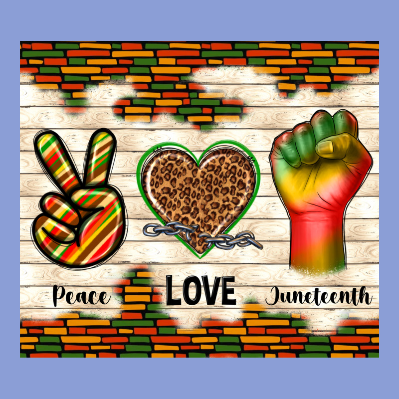 Peace Love Juneteenth Long Sleeve Tee by TumblerDesignByShophia | Teevron