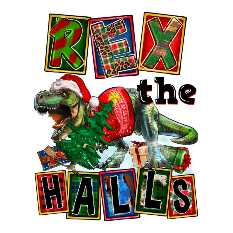 Rex The Halls Zipper Hoodie by FaDigitalArtStudio | Teevron