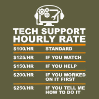 Tech Support Hourly Rate T Shirt Vintage Tee | Teevron