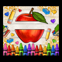 Custom Teacher Name Apple Heavy Core Tee | Teevron