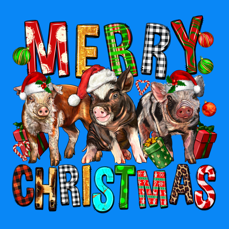 Merry Christmas Pigs Zipper Hoodie by FaDigitalArtStudio | Teevron