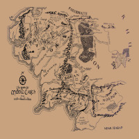 Middle Earth Map [tw] Vintage Tee | Teevron
