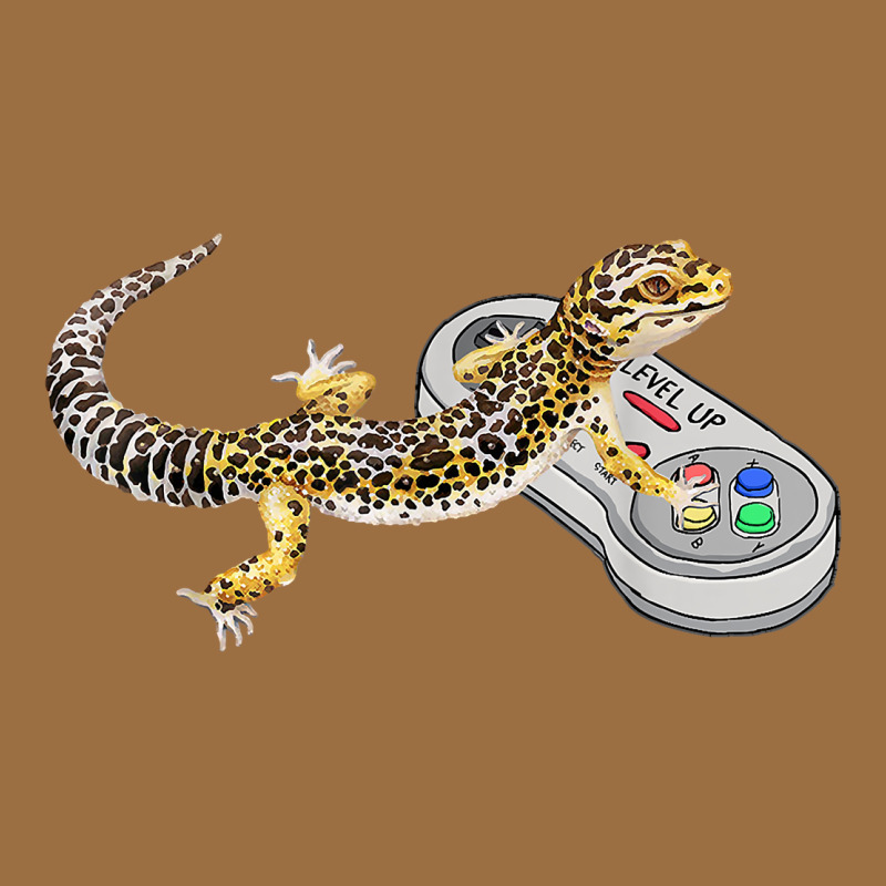 Leopard Gecko Playing Video Game Lizard & Reptiles Gamers T Shirt Vintage Tee by linhVisuals | Teevron