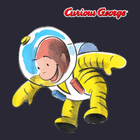 Curious George Happy Astronaut Portrait T Shirt Vintage Tee | Teevron