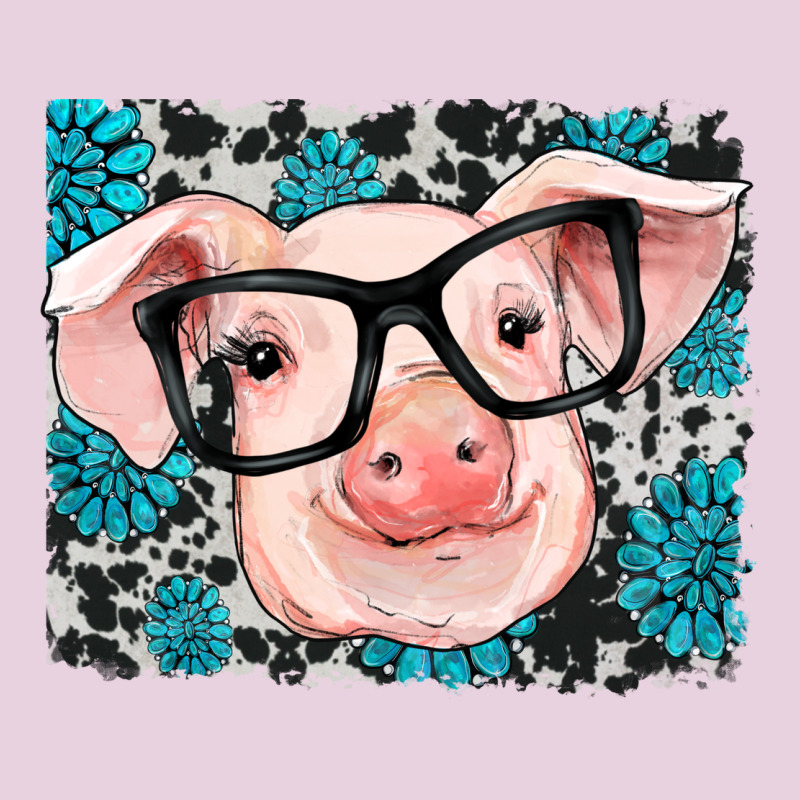 Gemstone And Cowhide Pig Ladies Tee by RanaPortraitStore | Teevron