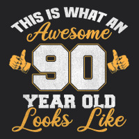 90th Birthday Novelty Gift Awesome 90 Year Old T Shirt Vintage Tee | Teevron