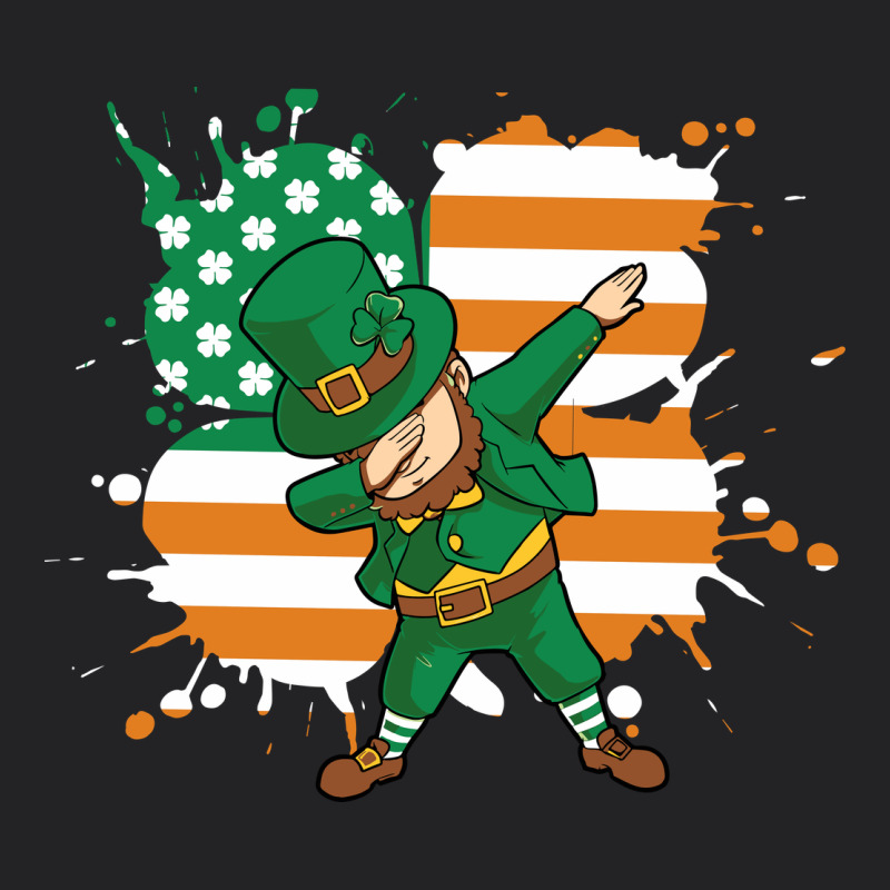 Dabbing Leprechaun Irish American Flag Vintage Tee by linhVisuals | Teevron