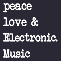 Peace Love & Electronic Music  Edm Techno T Shirt Vintage Tee | Teevron
