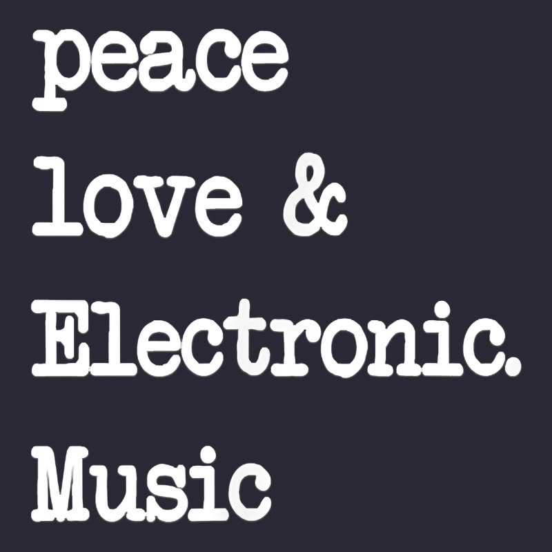 Peace Love & Electronic Music  Edm Techno T Shirt Vintage Tee by linhVisuals | Teevron