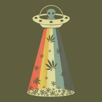 Vintage Alien Weed Pot Leaf Ufo Abduction Marijuana Cannabis T Shirt Vintage Tee | Teevron