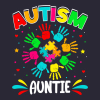 Autistic Auntie Puzzle Support Family Autism Awareness Sweatshirt Vintage Tee | Teevron