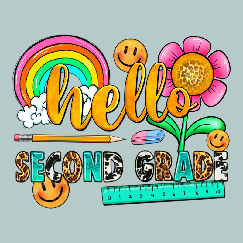 Hello Second Grade Heavy Core Tee by NancyCooperArtShop | Teevron