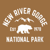 Womens New River Gorge National Park Bear West Virginia Nature V Neck Vintage Tee | Teevron