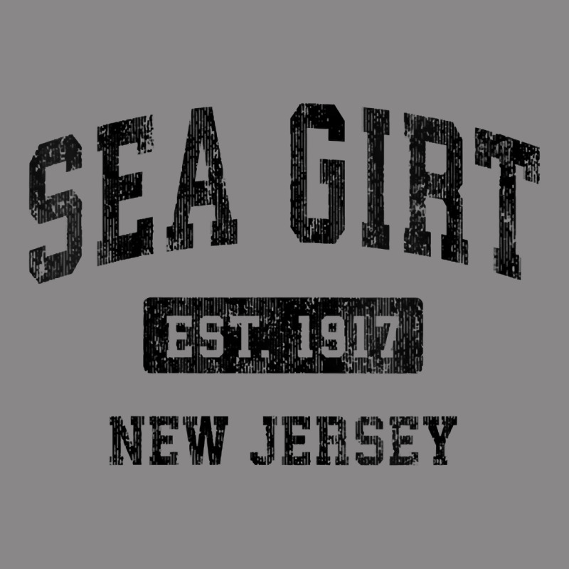 Womens Sea Girt New Jersey Nj Vintage Sports Design Black Design V Nec Vintage Tee by linhVisuals | Teevron