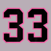 Number 33 Sports Jersey Athlete Fan Pink Black Lucky Number T Shirt Vintage Tee | Teevron