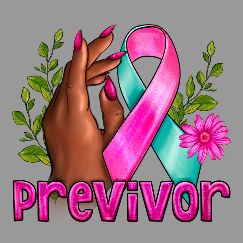 Previvor Breast Cancer Vintage Hoodie by NancyCooperArtShop | Teevron