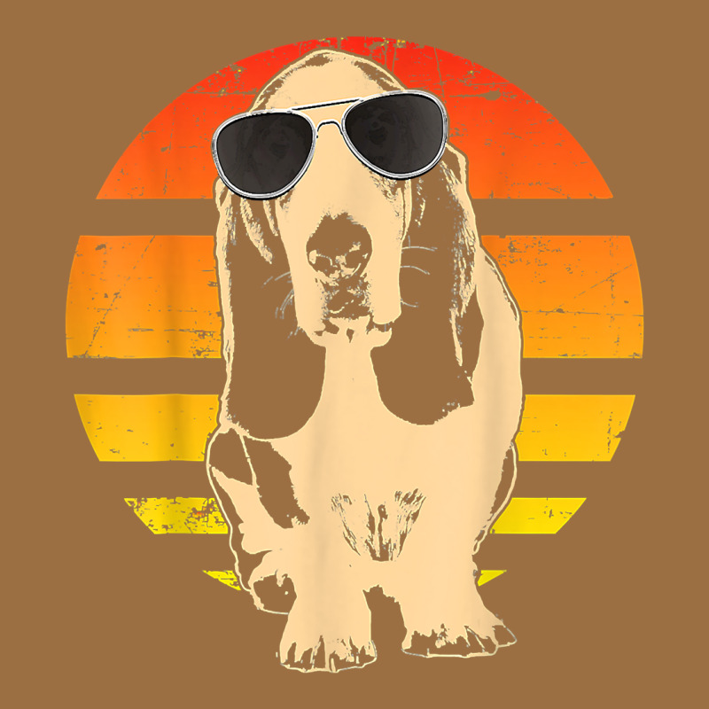 Retro Basset Hound T Shirt Men Women Kids Gift T Shirt Vintage Tee by linhVisuals | Teevron