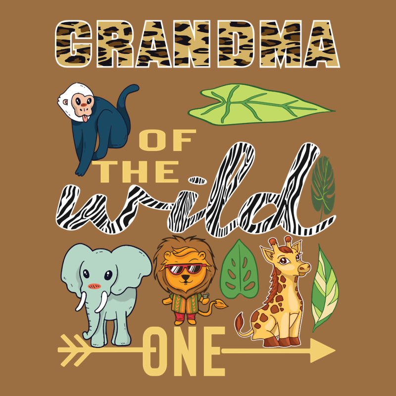 Grandma Of The Wild One Zoo Mother Birthday Safari Jungle Long Sleeve Vintage Tee by linhVisuals | Teevron