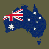 Australia Map Flag Drawing Line Art Vintage Tee | Teevron