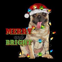 Merry And Bright Pug Premium Tee | Teevron