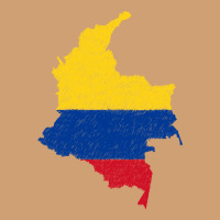 Colombia Flag Map Drawing Line Art Vintage Tee | Teevron