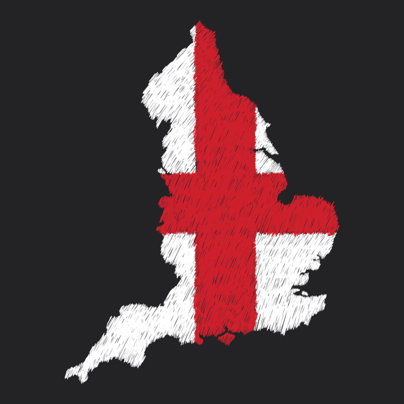 England Flag Map Drawing Line Art Vintage Tee by linhVisuals | Teevron