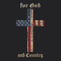 For God And Country Cross American Flag Faith Us Patriotic Tank Top Vintage Tee | Teevron