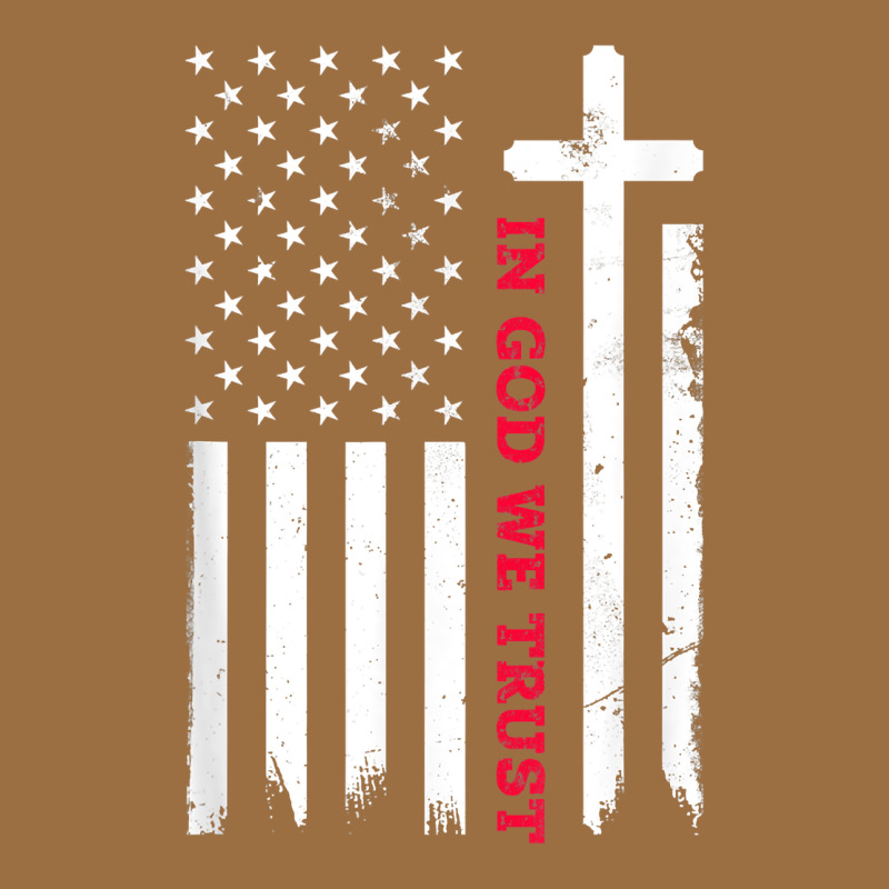In God We Trust With Patriotic Vintage American Flag T Shirt Vintage Tee by linhVisuals | Teevron