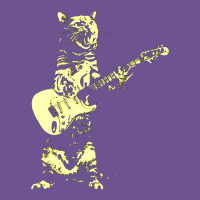 Cat Playing Guitar Vintage Tee | Teevron